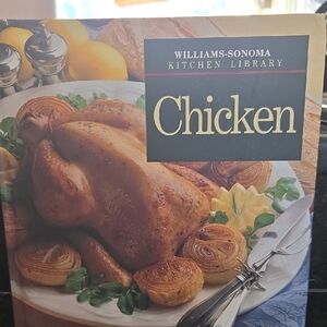 Williams Sonoma Kitchen Library Chicken Cookbook - Blue and Brown Cover